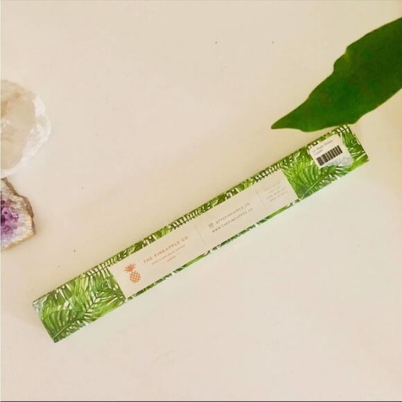 NEW ANTHROPOLOGIE Copper Metal Reusable Drink Straw Set 4 10” Leaf Gift Box - Picture 6 of 6